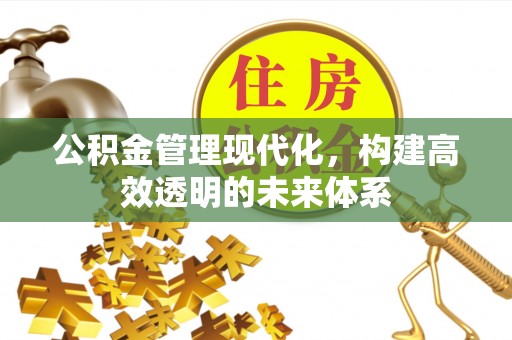 山丹公积金管理现代化，构建高效透明的未来体系