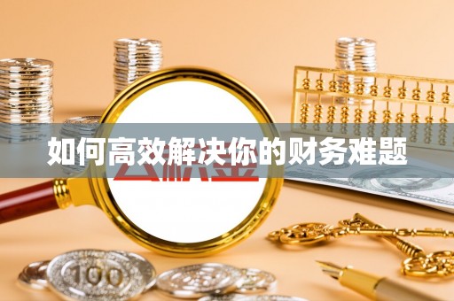山丹如何高效解决你的财务难题
