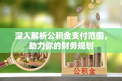 山丹深入解析公积金支付范围，助力你的财务规划