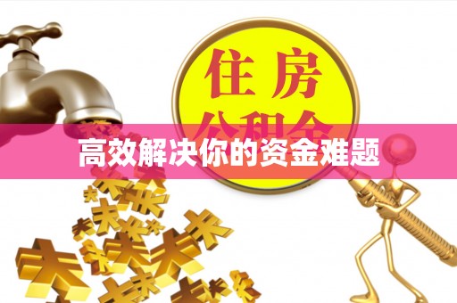 山丹高效解决你的资金难题