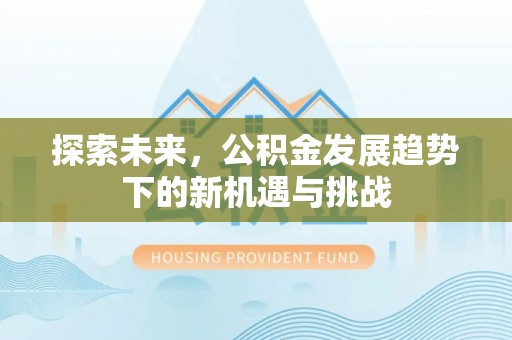 山丹探索未来，公积金发展趋势下的新机遇与挑战