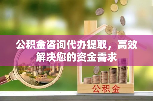 山丹公积金咨询代办提取，高效解决您的资金需求