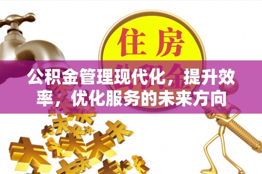 山丹公积金管理现代化，提升效率，优化服务的未来方向
